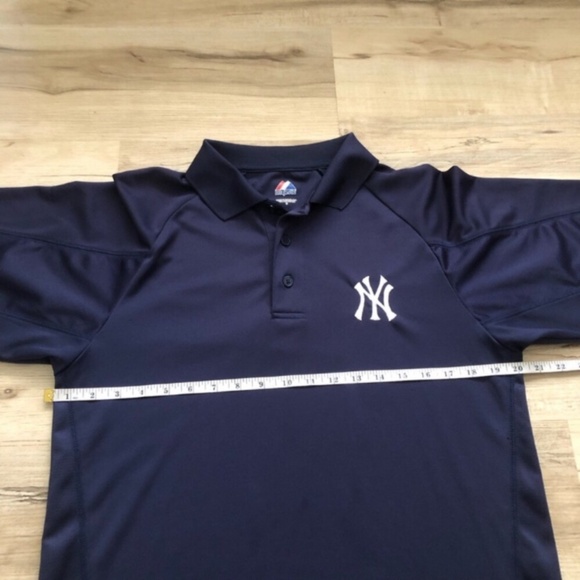 New York Yankees Majestic Dark Blue Men's Polo Shirt - Picture 6 of 10
